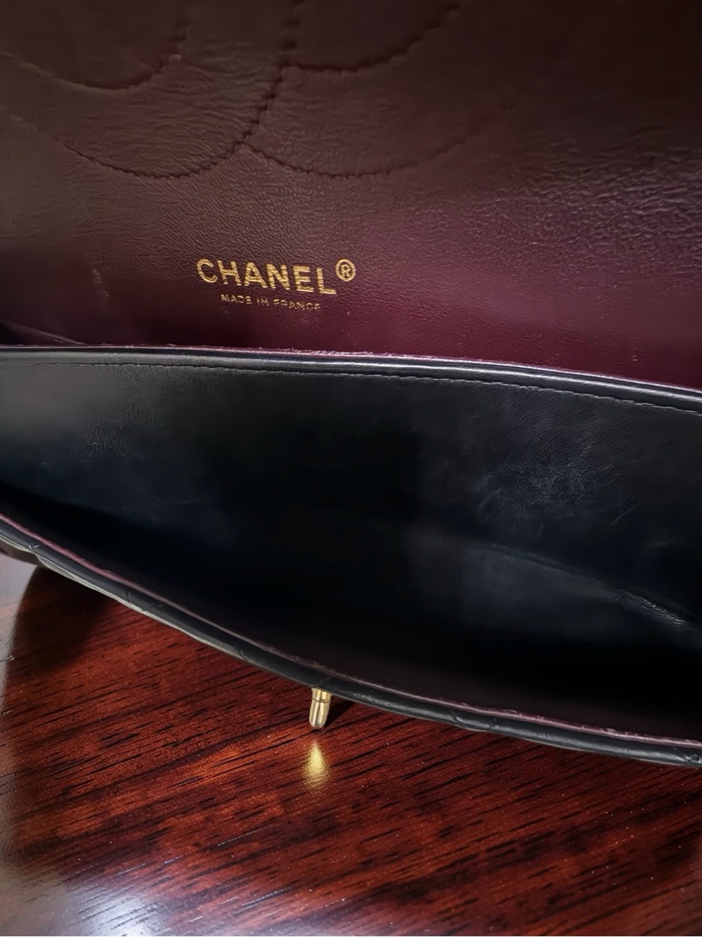 Chanel Classic Double Flap Bag Quilted Lambskin Jumbo - Picture 10 of 15